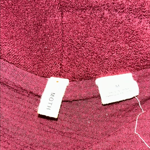 Moth Women's Burgundy Coat 100% wool - Picture 3 of 16